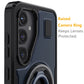 For Samsung Galaxy S25 S25 Plus S25 Ultra 5G Phone Case Hybrid Shockproof Double Ring Kickstand Rugged Cover Blue