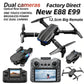 Black E88E99 GT Lighting Big Screen Control Mini Drone Dual Camera Optical Flow Fixed Height HD Aerial Photography Quadcopter