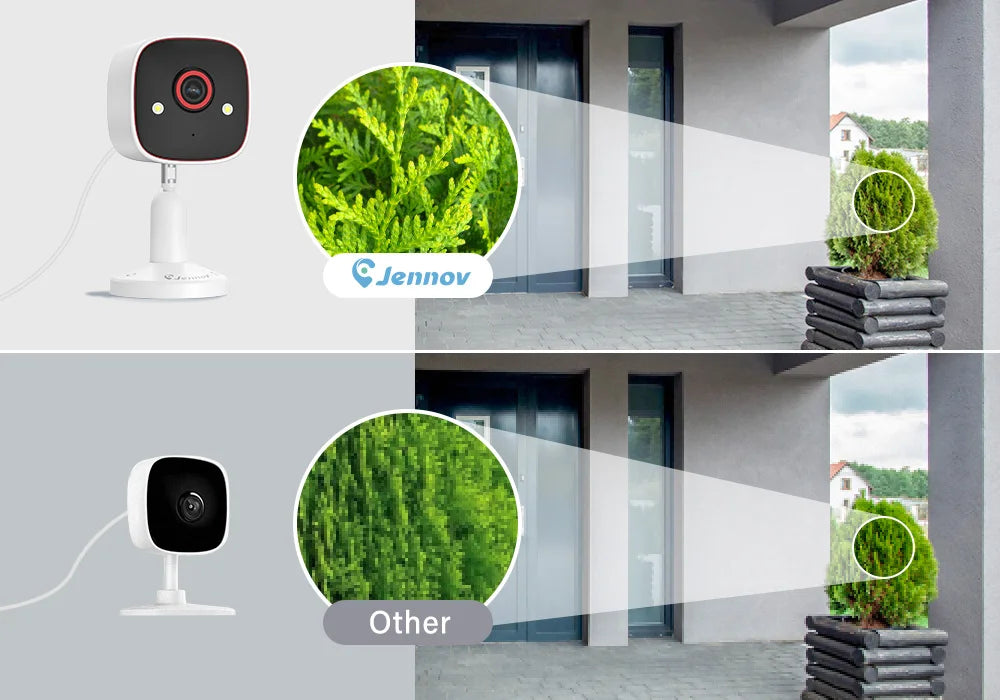 2K Indoor WiFi Security Camera - 3MP HD, 2-Way Audio, Cloud & SD Card Storage