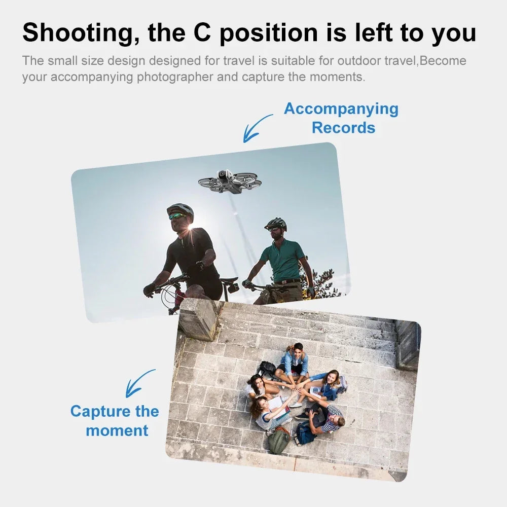 Xiaomi V666 MINI Drone 4K Professional WIFI 5G Dron Obstacle Avoidance Brushless Altitude Headless Mode RC Quadcopter FPV Toys