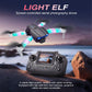 Black E88E99 GT Lighting Big Screen Control Mini Drone Dual Camera Optical Flow Fixed Height HD Aerial Photography Quadcopter