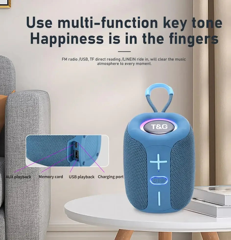TG658 Bluetooth Speaker – Portable, Wireless, Mini Bass, TF Support