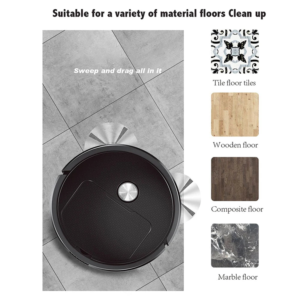 Smart Sweeping Robot - 3-in-1 Mini Vac, Wireless Cleaner, Home Use
