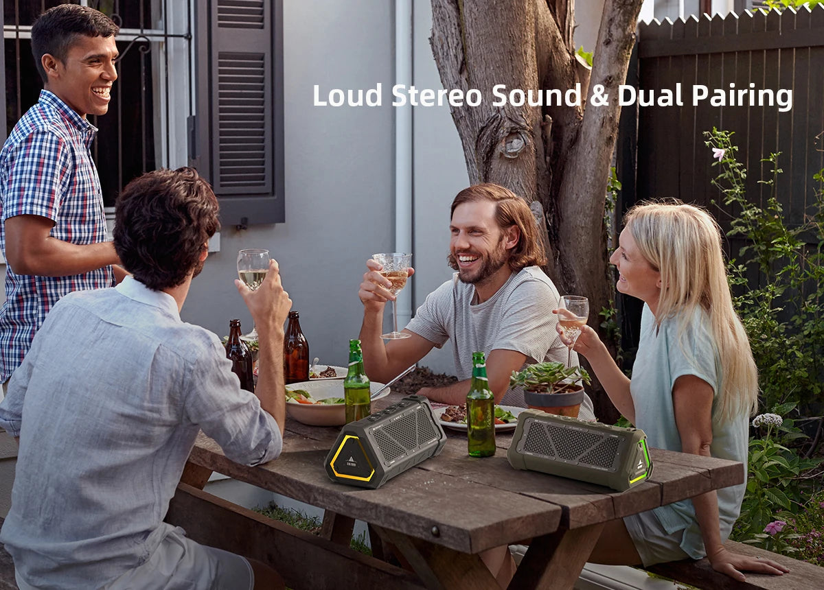 MLOVE P3 Bluetooth Speaker – Outdoor, 40W, RGB Light, Stereo Sound
