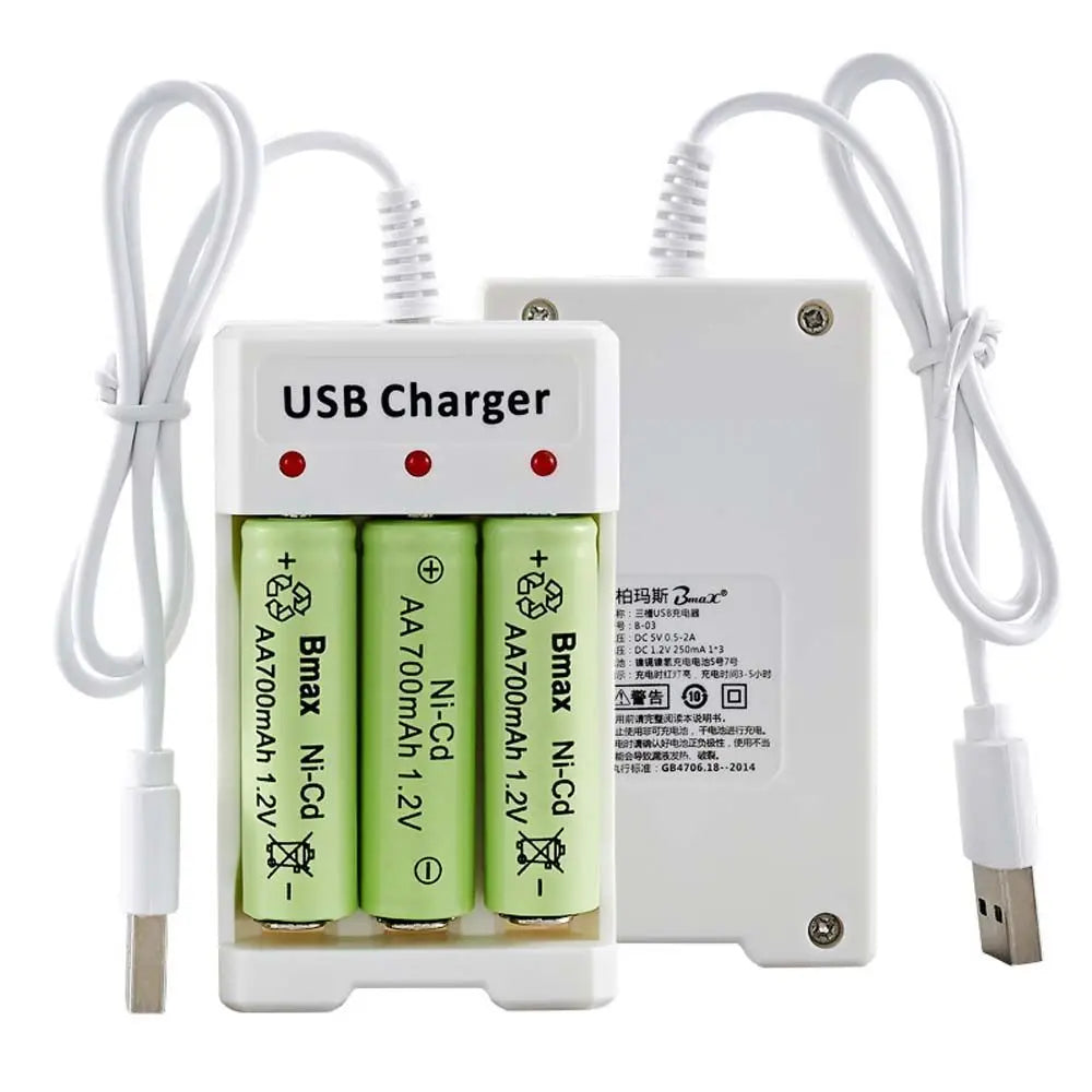 Rechargeable AA Battery Smart Charger Lithium Battery Charger Battery Charger Battery Charging Station Batteries USB Charger
