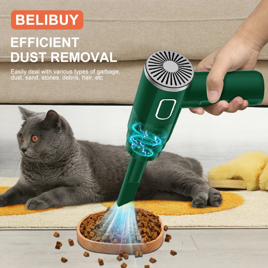 BELIBUY Vacuum Cleaner – Car, Portable Wireless, Mini Powerful Cleaner
