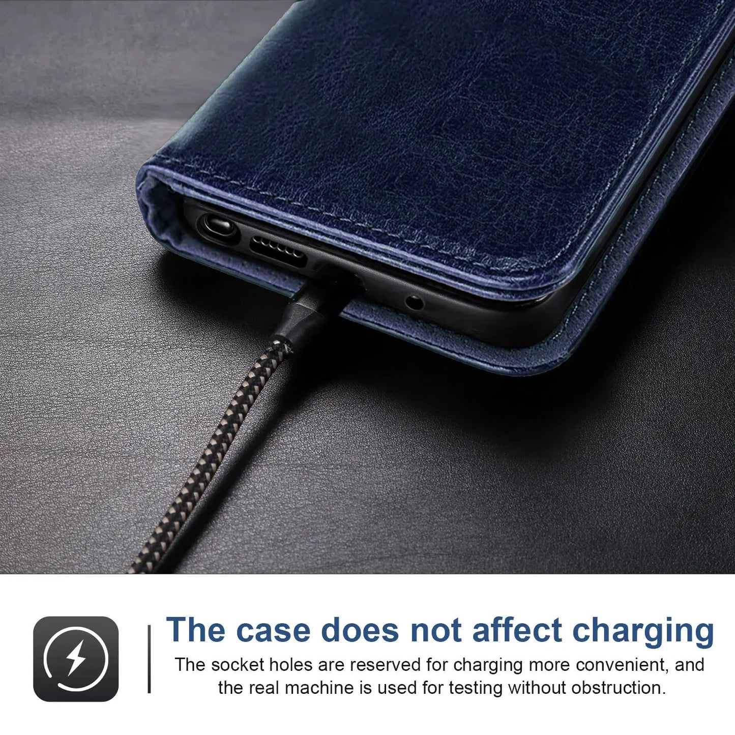 Blue For Samsung Galaxy Note 20 Ultra 5G Protective Phone Case Card Holder Slots Wallet Magnetic Flip Kickstand Leather Cover