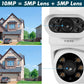 FUERS 5K Dual Lens IP Camera - 10MP, Auto Tracking, Outdoor WiFi CCTV