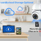 8MP WiFi PTZ Camera - Outdoor IP, 4X Zoom, AI Tracking, Night Color