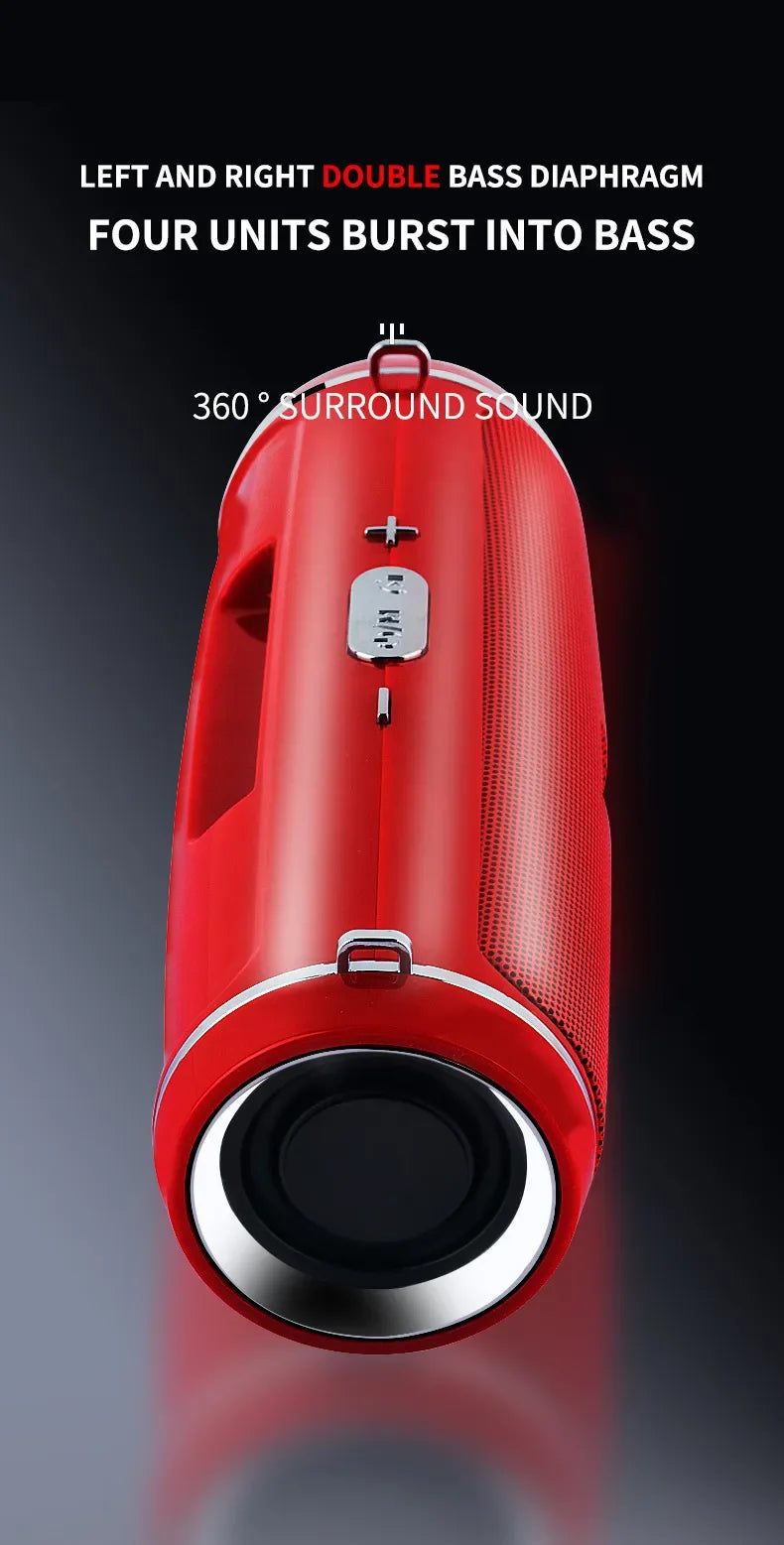 Bluetooth Speaker – Portable 200W, IPX7 Waterproof, Subwoofer, FM Radio