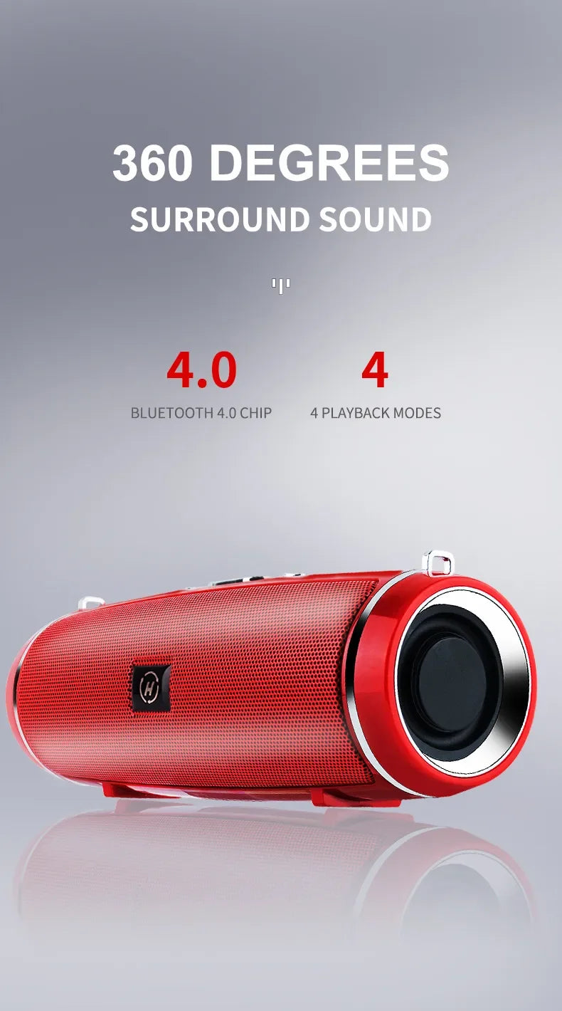 Bluetooth Speaker – Portable 200W, IPX7 Waterproof, Subwoofer, FM Radio