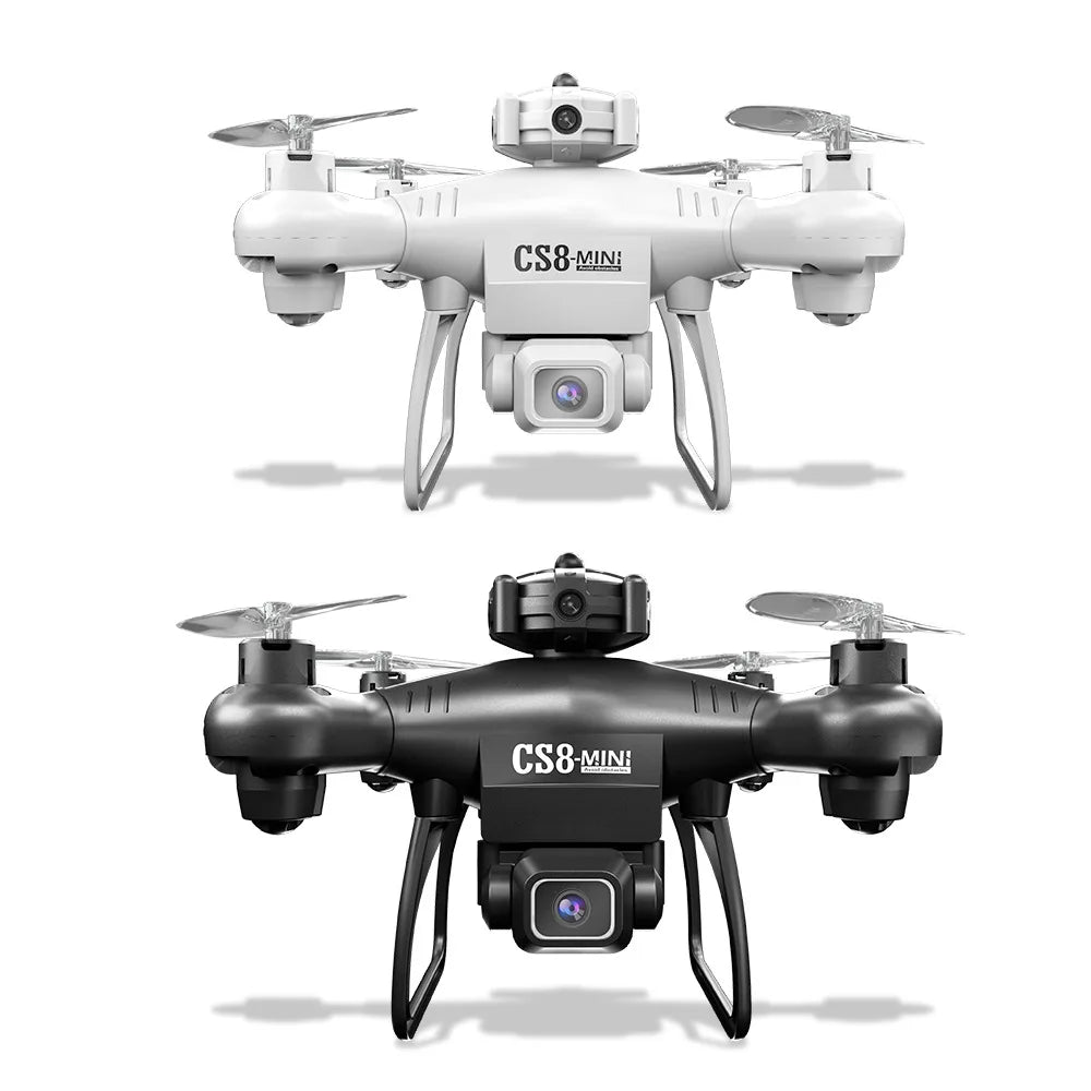CS8 MINI FPV Drone – 4K HD Dual Cam, Obstacle Avoidance, Beginner, Black
