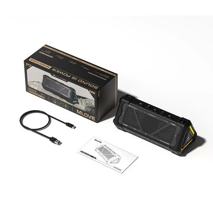 MLOVE P3 Bluetooth Speaker – Outdoor, 40W, RGB Light, Stereo Sound