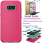 For Samsung Galaxy S8 S8 Plus Rugged Phone Case Shockproof Cover And 2pcs Tempered Glass Screen Protectors Case Friendly Clear