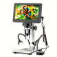 Rievbcau 7-Inch Hd Digital Microscope With 1200X Magnification - Perfect For Electronics Repair & Photography