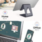 Cell Phone Stand Desk Phone Holder - Aluminum Mobile Phone Cradle Dock for Iphone 15 14 13 12 Pro 11 X Xs Max 8 7 6 6S plus SE 5 Samsung All Smart Phones, Dark Gray