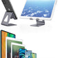 Cell Phone Stand Desk Phone Holder - Aluminum Mobile Phone Cradle Dock for Iphone 15 14 13 12 Pro 11 X Xs Max 8 7 6 6S plus SE 5 Samsung All Smart Phones, Dark Gray