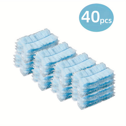 40/60pcs Electrostatic Duster Refill Cloths - Ultra-Efficient, Static-Cling Cleaning Solution for Electronics, Furniture, Blinds & Fans - Reusable, Safe & Hassle-Free - Bulk Pack, Cleaning Accessories (Handle Not Included)