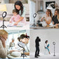 2-Pack LED Video Light Kit, Remote Control Dimmable USB LED Continuous Light Photography Light with Tripods, 9 Color Filters and 10 Brightness Level for Video Recording, Game Streaming, Youtube