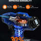 Cordless Tire Inflator Air Compressor 20V Rechargeable Battery Powered 160PSI Portable Handheld Air Pump with 12V Car Power Adapter Digital Pressure Gauge for Cars Motorcycles JY16P160-18（C2）
