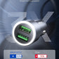 Car Charger, Car USB Charger 36W Fast Charging,  Metal Dual QC 3.0 Car Adapter with USB-C Cable[3.3Ft] Compatible with Samsung Galaxy S10/S9/S8 Plus, Note 9/8, Iphone 7/8/X/Xr-Grey